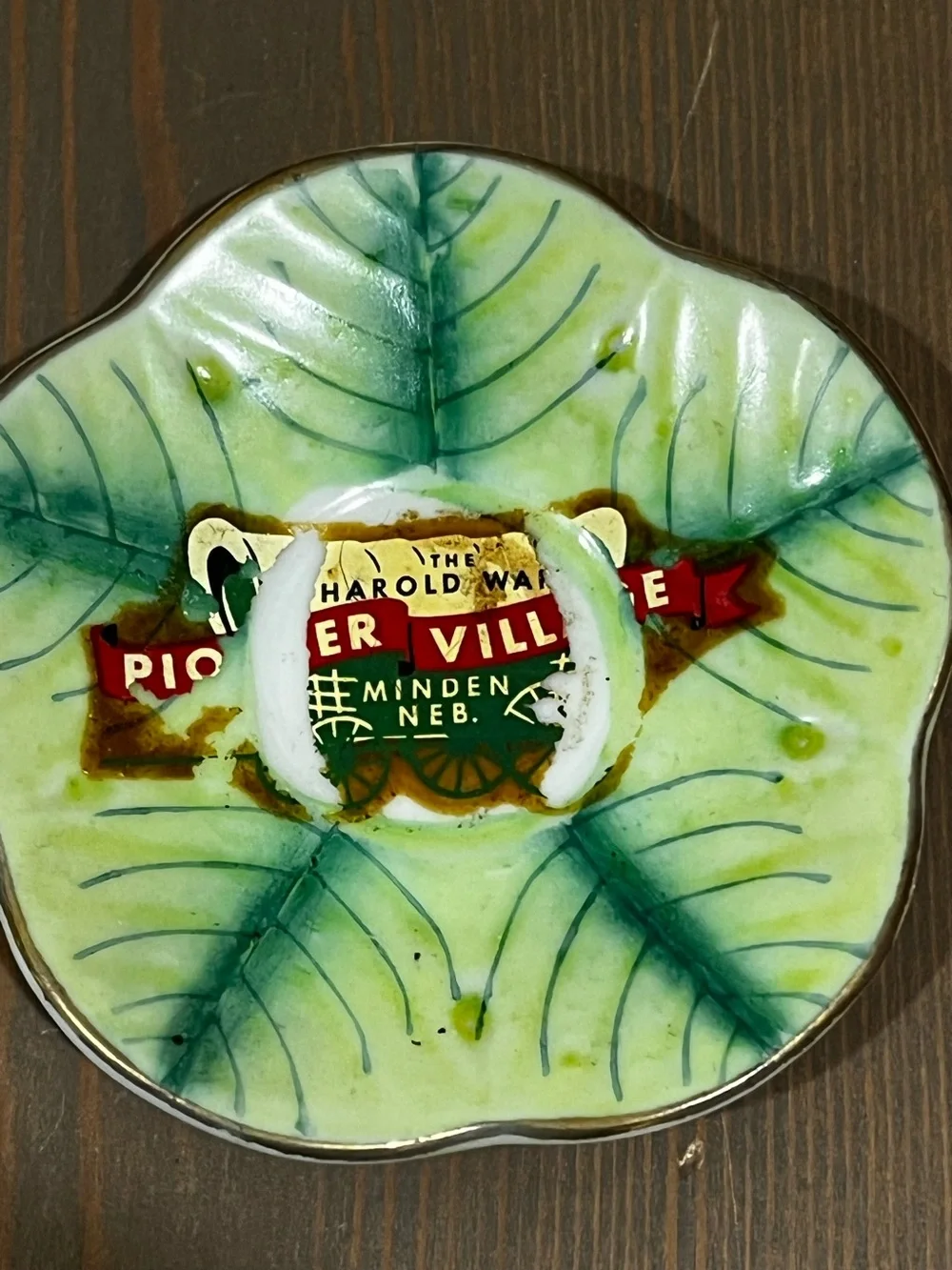 Vintage mini Strawberry cup & saucer Pioneer Village souvenir Made in Japan